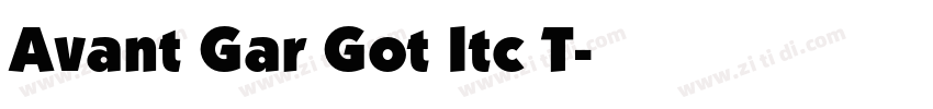 Avant Gar Got Itc T字体转换